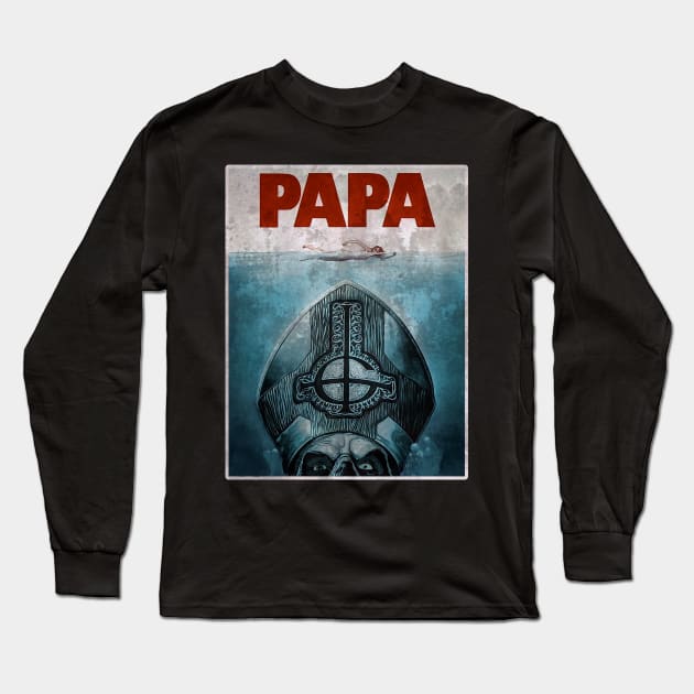 Papa Long Sleeve T-Shirt by Mothman
